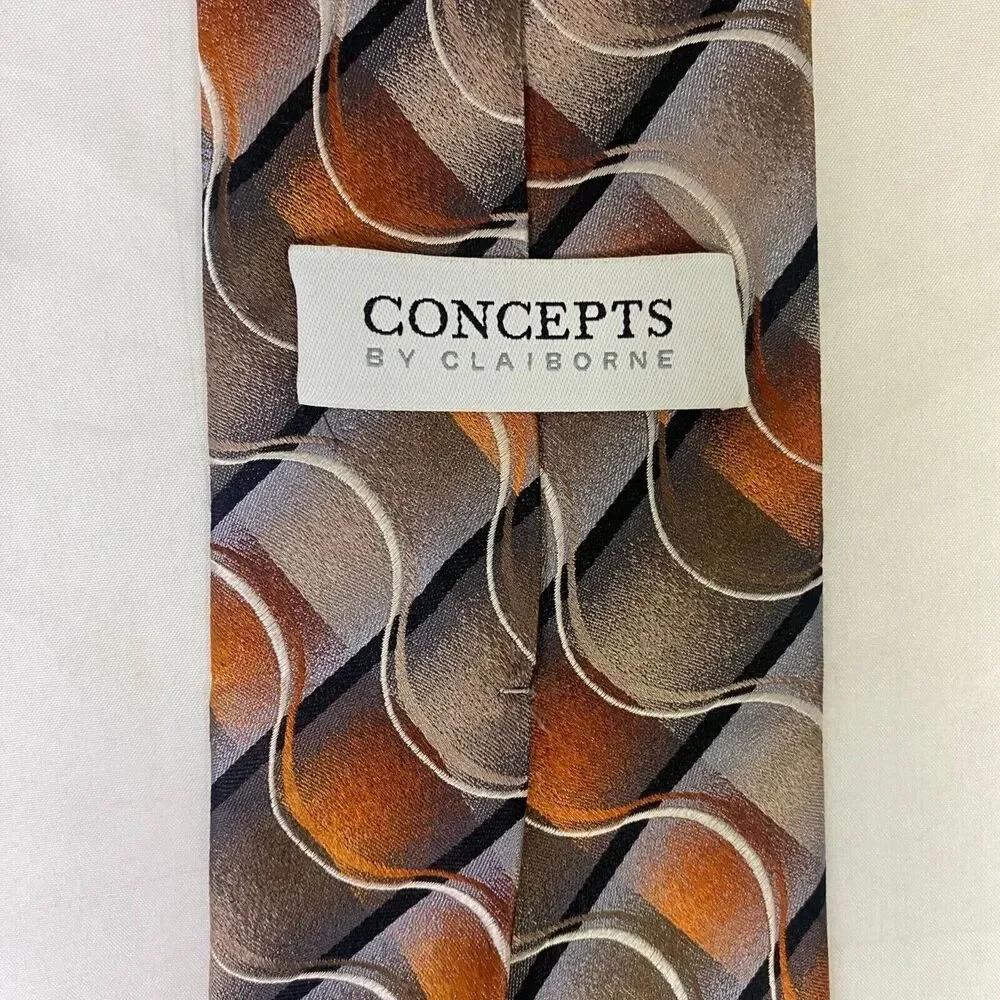 #6629 Concepts By Claiborne Multicolored Mens Necktie, Tie